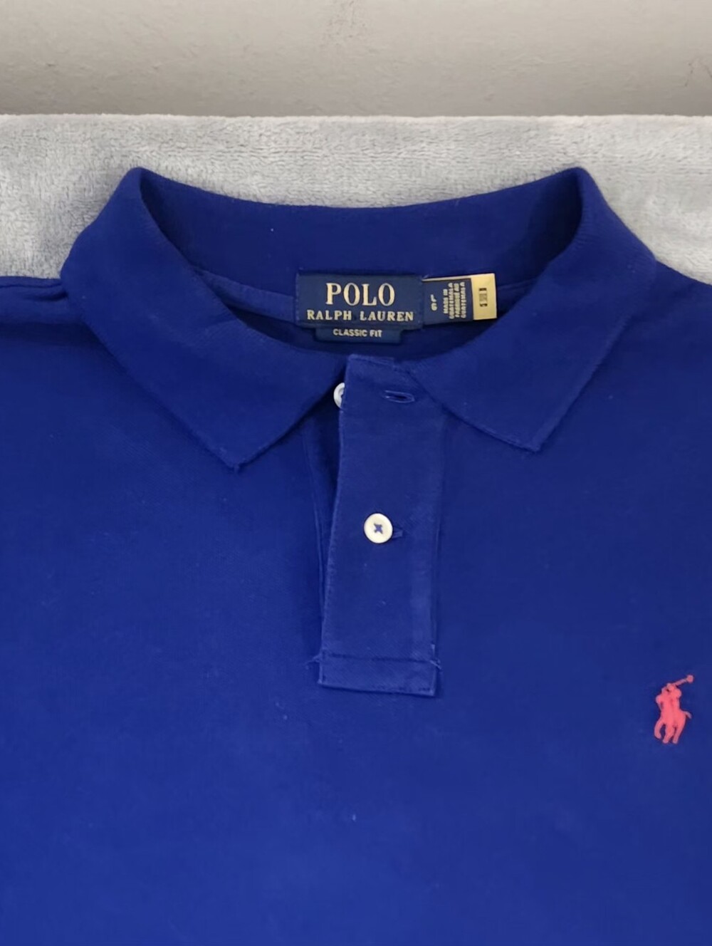 Polo Ralph Lauren Classic Fit 100% Cotton Short Sleeve Shirt Size:L Color:Royal